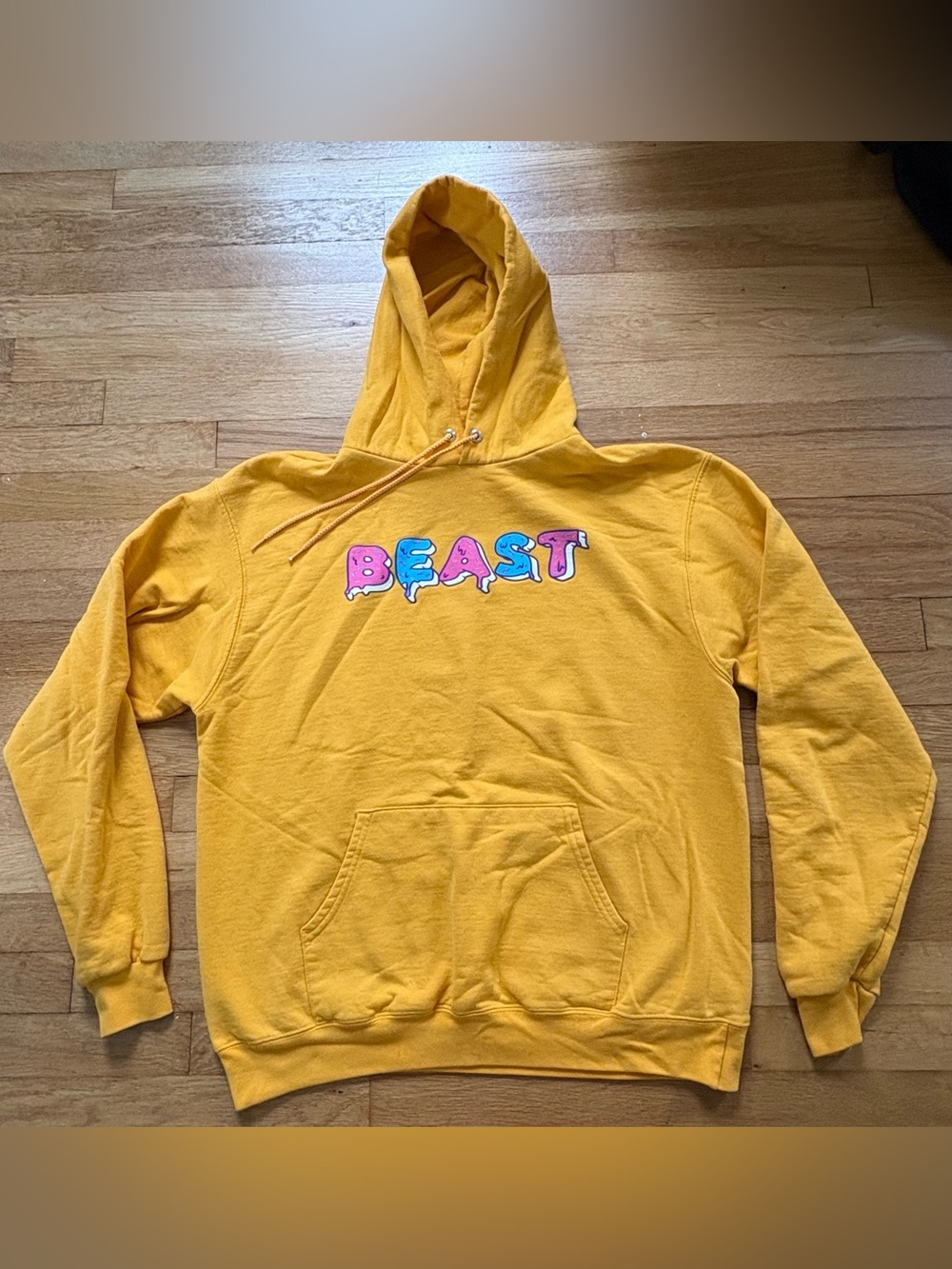 Mr Beast Champion Yellow Authentic Hoodie
